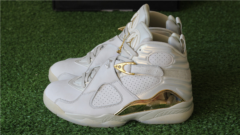 Authentic Air Jordan 8 Championship Trophy Champagne Pack